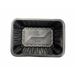 Barquettes thermoscellables noires 500 ml (100 pcs)