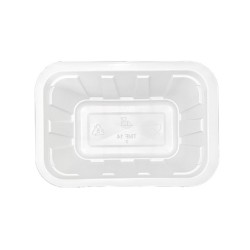 Barquettes thermoscellables blanches 500 ml (100 pcs)