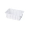 Barquettes thermoscellables blanches 500 ml (100 pcs)
